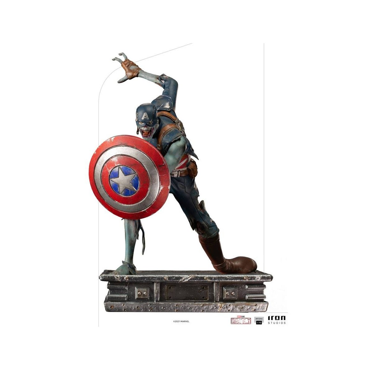 Iron Studios Marvel - What If...? Captain America Zombie Statuette 1/10 Art Scale