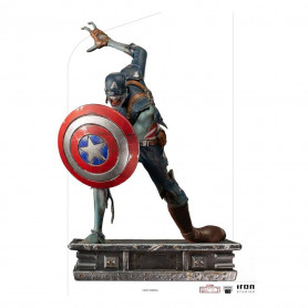 Iron Studios Marvel - What If...? Captain America Zombie Statuette 1/10 Art Scale