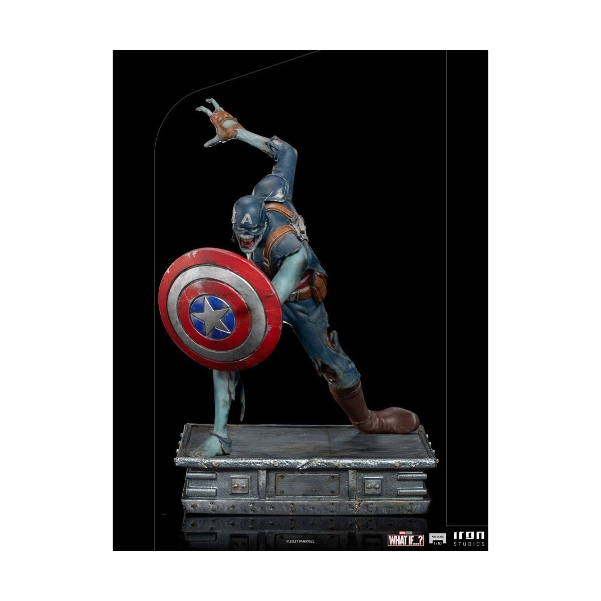Iron Studios Marvel - What If...? Captain America Zombie Statuette 1/10 Art Scale