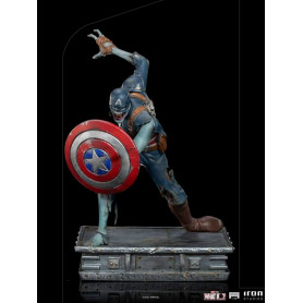 Iron Studios Marvel - What If...? Captain America Zombie Statuette 1/10 Art Scale