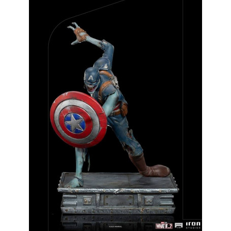 Iron Studios Marvel - What If...? Captain America Zombie Statuette 1/10 Art Scale