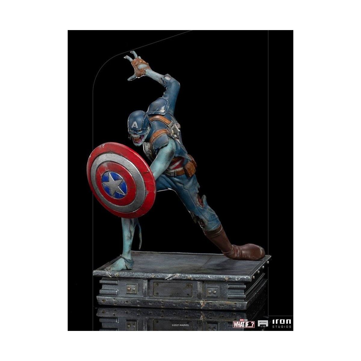 Iron Studios Marvel - What If...? Captain America Zombie Statuette 1/10 Art Scale