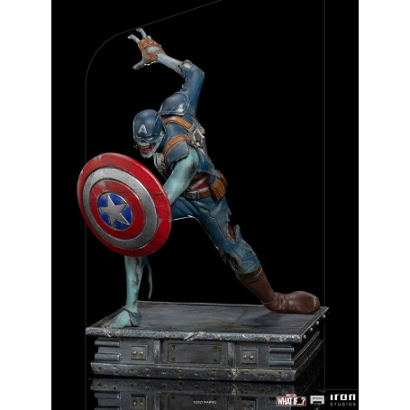 Iron Studios Marvel - What If...? Captain America Zombie Statuette 1/10 Art Scale