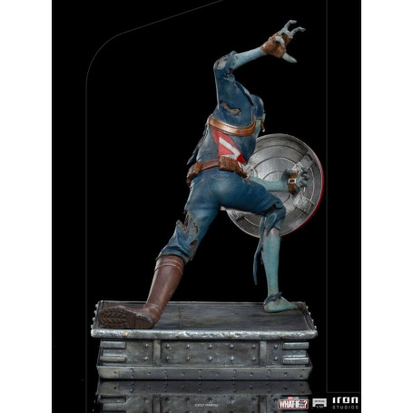 Iron Studios Marvel - What If...? Captain America Zombie Statuette 1/10 Art Scale