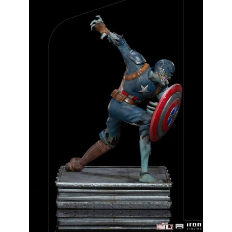 Iron Studios Marvel - What If...? Captain America Zombie Statuette 1/10 Art Scale