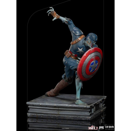 Iron Studios Marvel - What If...? Captain America Zombie Statuette 1/10 Art Scale