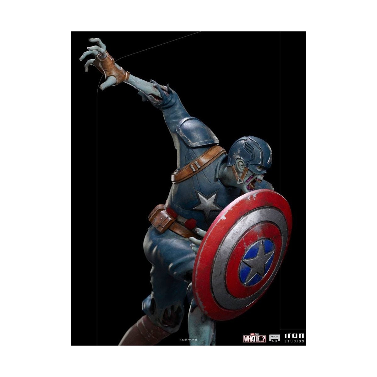 Iron Studios Marvel - What If...? Captain America Zombie Statuette 1/10 Art Scale