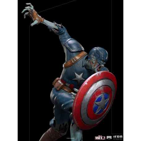 Iron Studios Marvel - What If...? Captain America Zombie Statuette 1/10 Art Scale