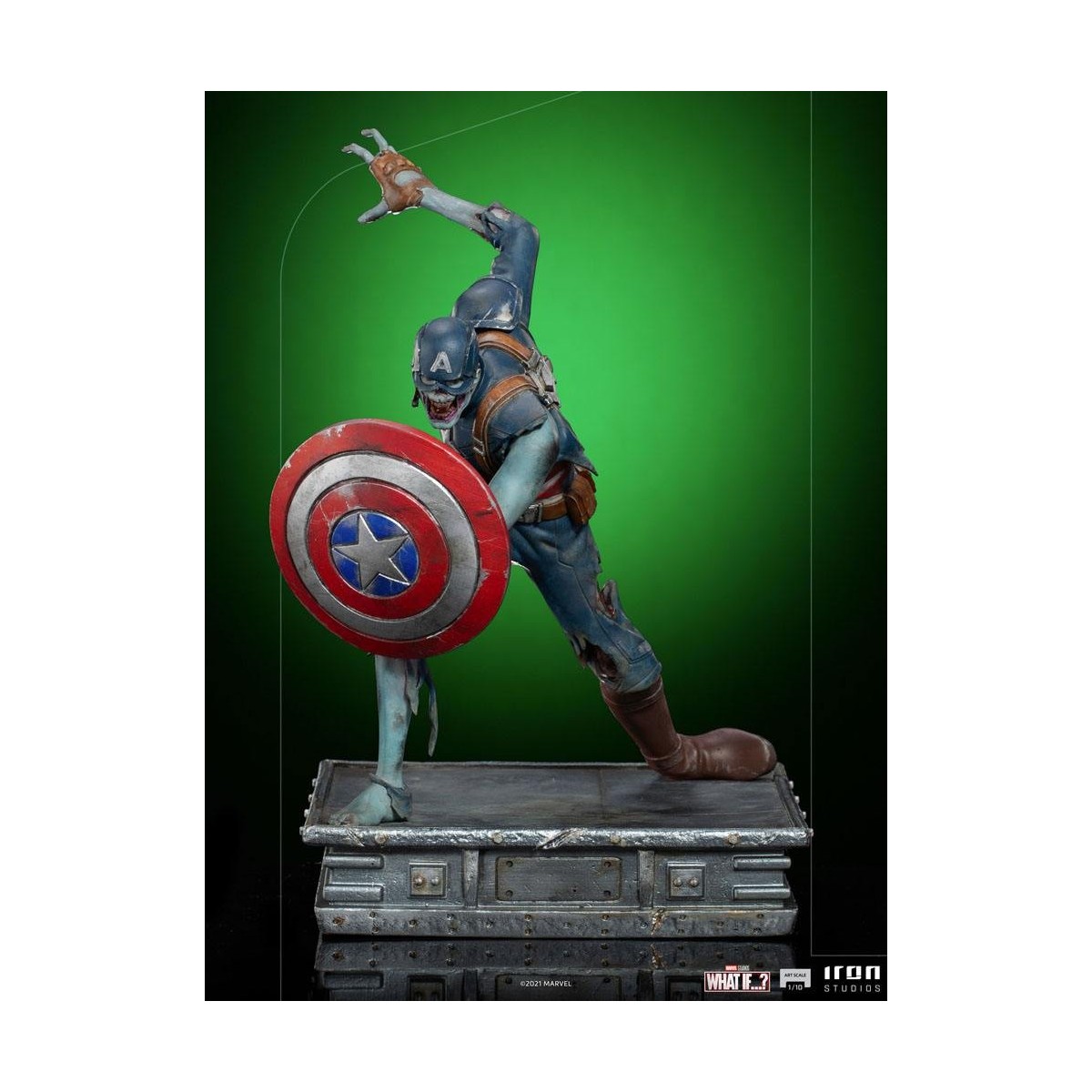 Iron Studios Marvel - What If...? Captain America Zombie Statuette 1/10 Art Scale