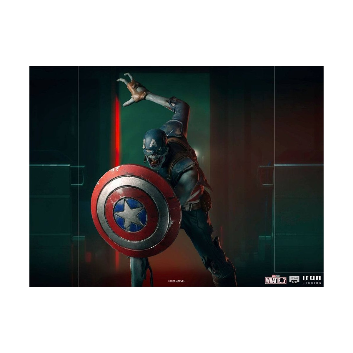 Iron Studios Marvel - What If...? Captain America Zombie Statuette 1/10 Art Scale