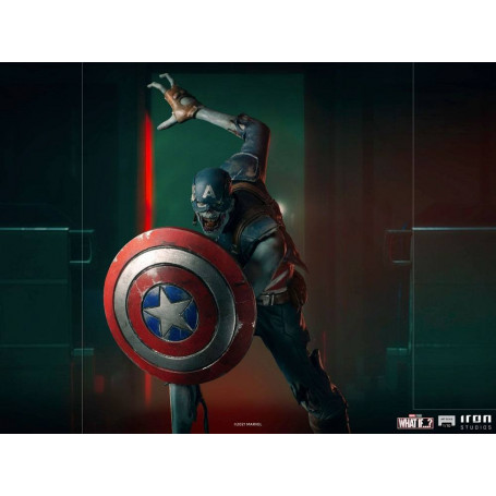 Iron Studios Marvel - What If...? Captain America Zombie Statuette 1/10 Art Scale