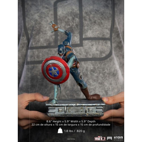 Iron Studios Marvel - What If...? Captain America Zombie Statuette 1/10 Art Scale