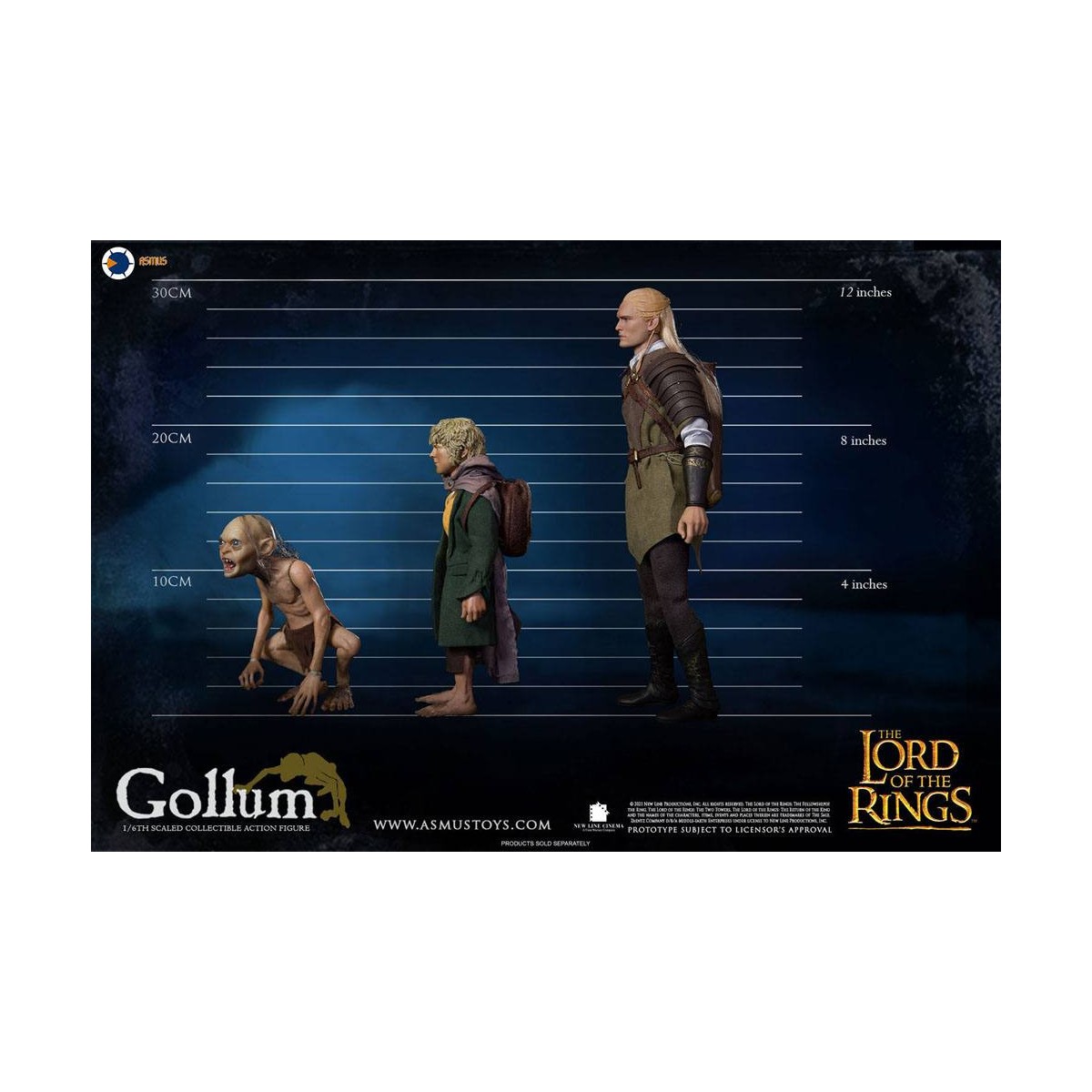 Asmus Toys - The Lord of the Rings 1/6 Gollum figure - LOTR