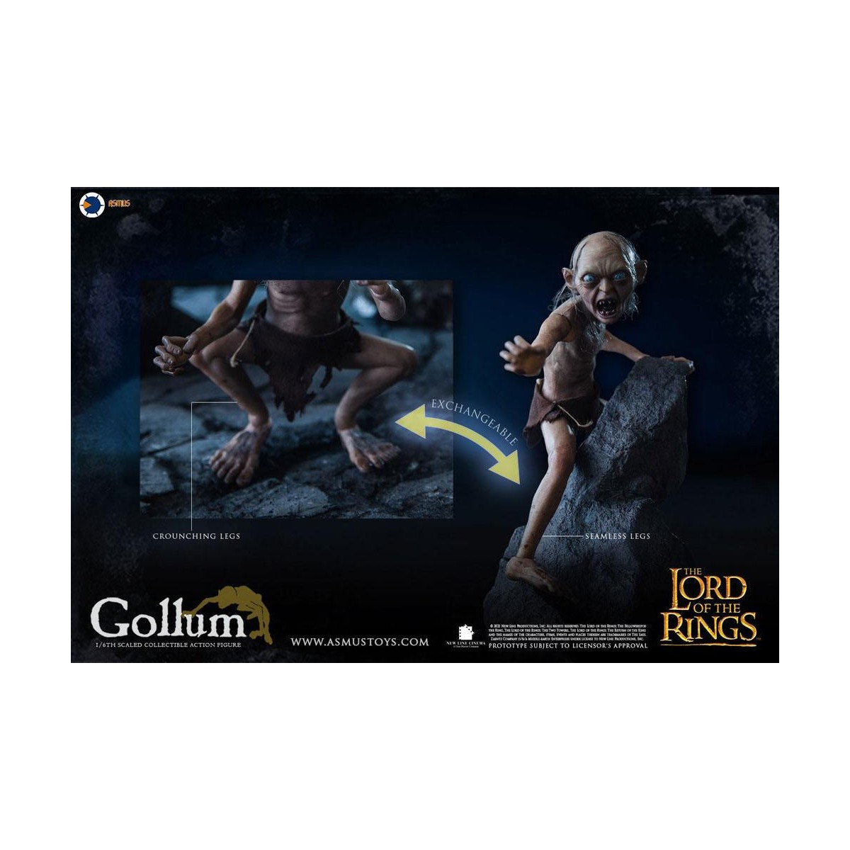 Asmus Toys - The Lord of the Rings 1/6 Gollum figure - LOTR