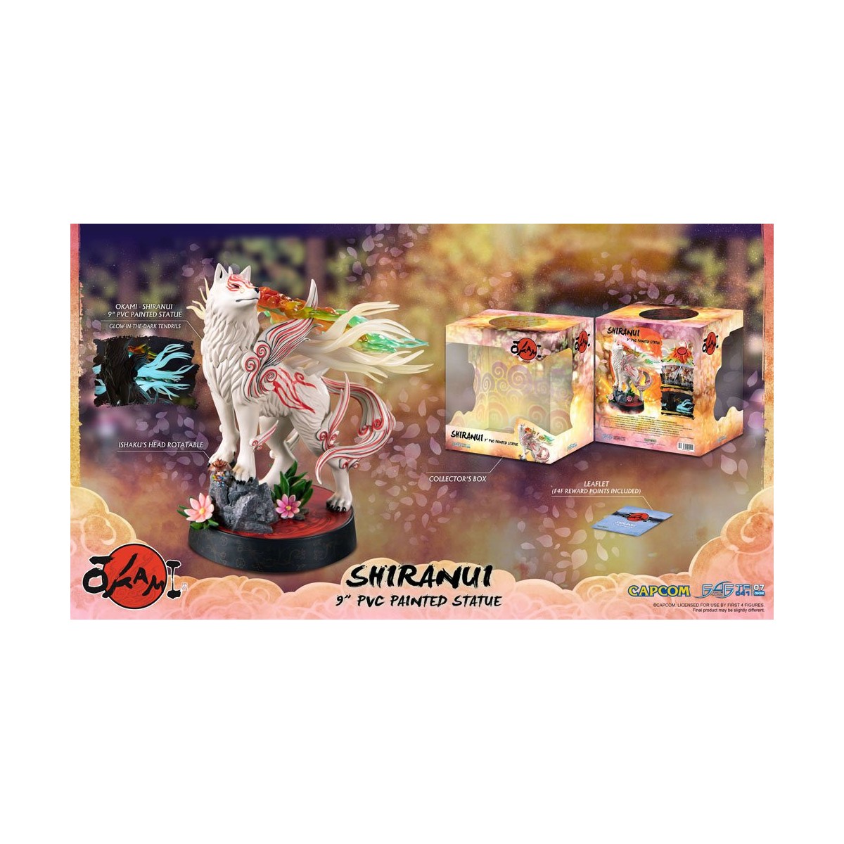 First For Figures Okami - Shiranui PVC statuette (Standard pose)