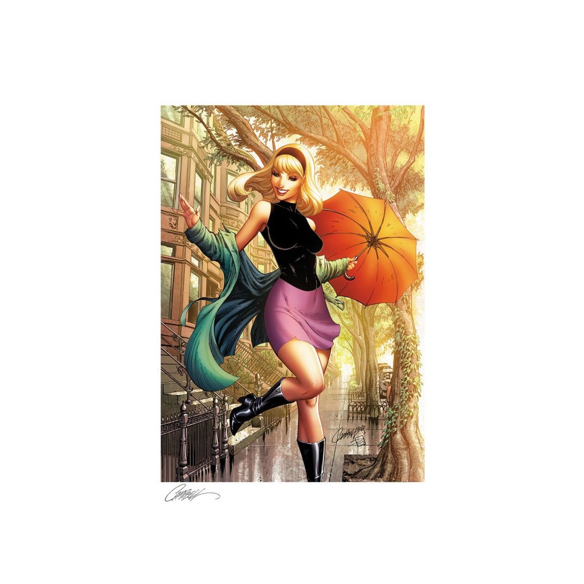 Marvel print - Art Print Gwen Stacy 1 Summer by J.Scott Campbell - 46 x 61 cm - unframed