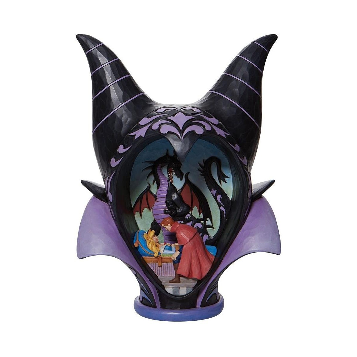 Enesco - Disney Traditions - Diorama Maleficent Headdress - "True Love's Kiss" - Sleeping Beauty