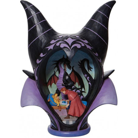 Enesco - Disney Traditions - Diorama Maleficent Headdress - "True Love's Kiss" - Sleeping Beauty