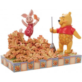 Enesco - Winnie the Pooh - Jumping into Fall - Disney Tradition by Jim Shore