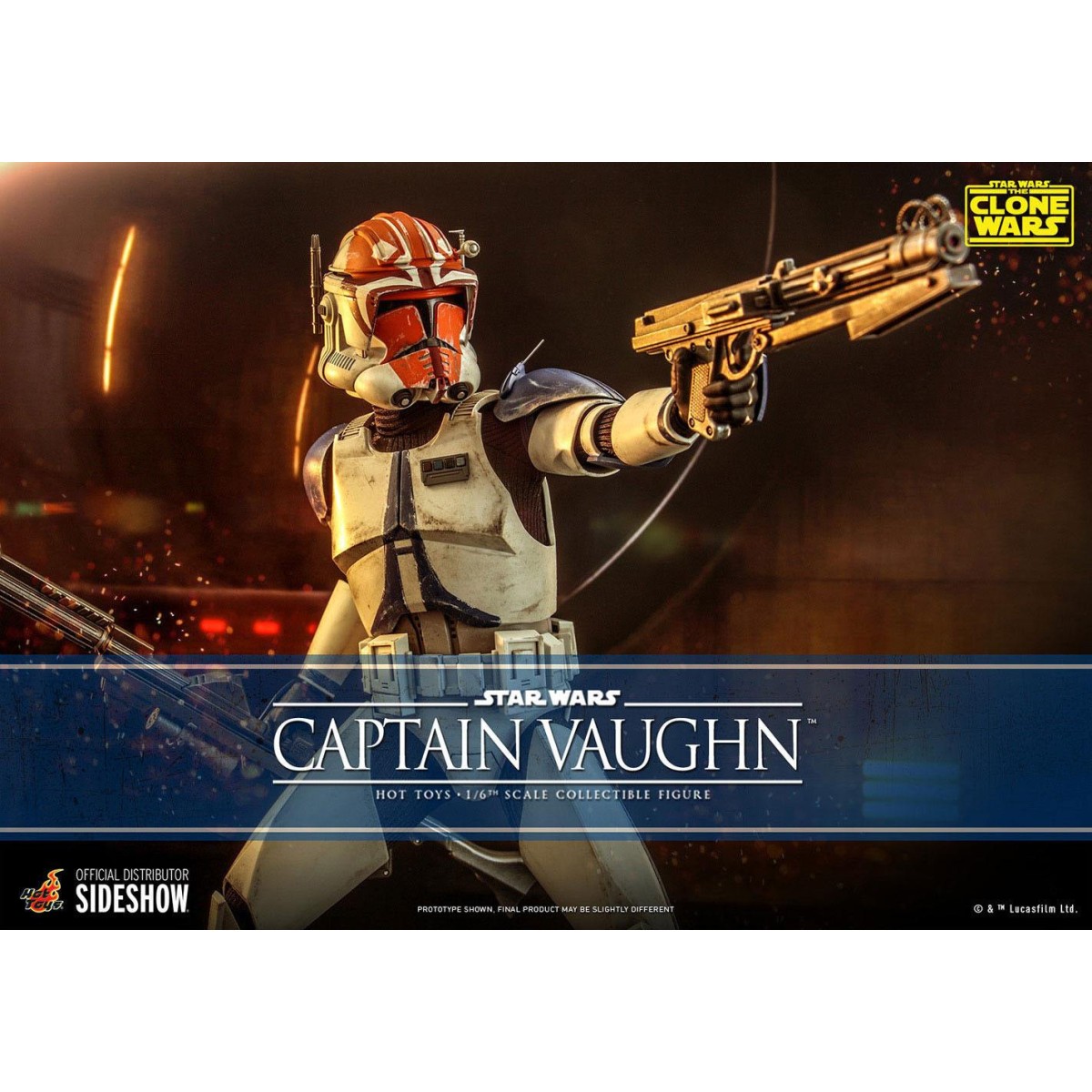 Hot Toys Star Wars - Captain Vaughn - The Clone Wars 1/6