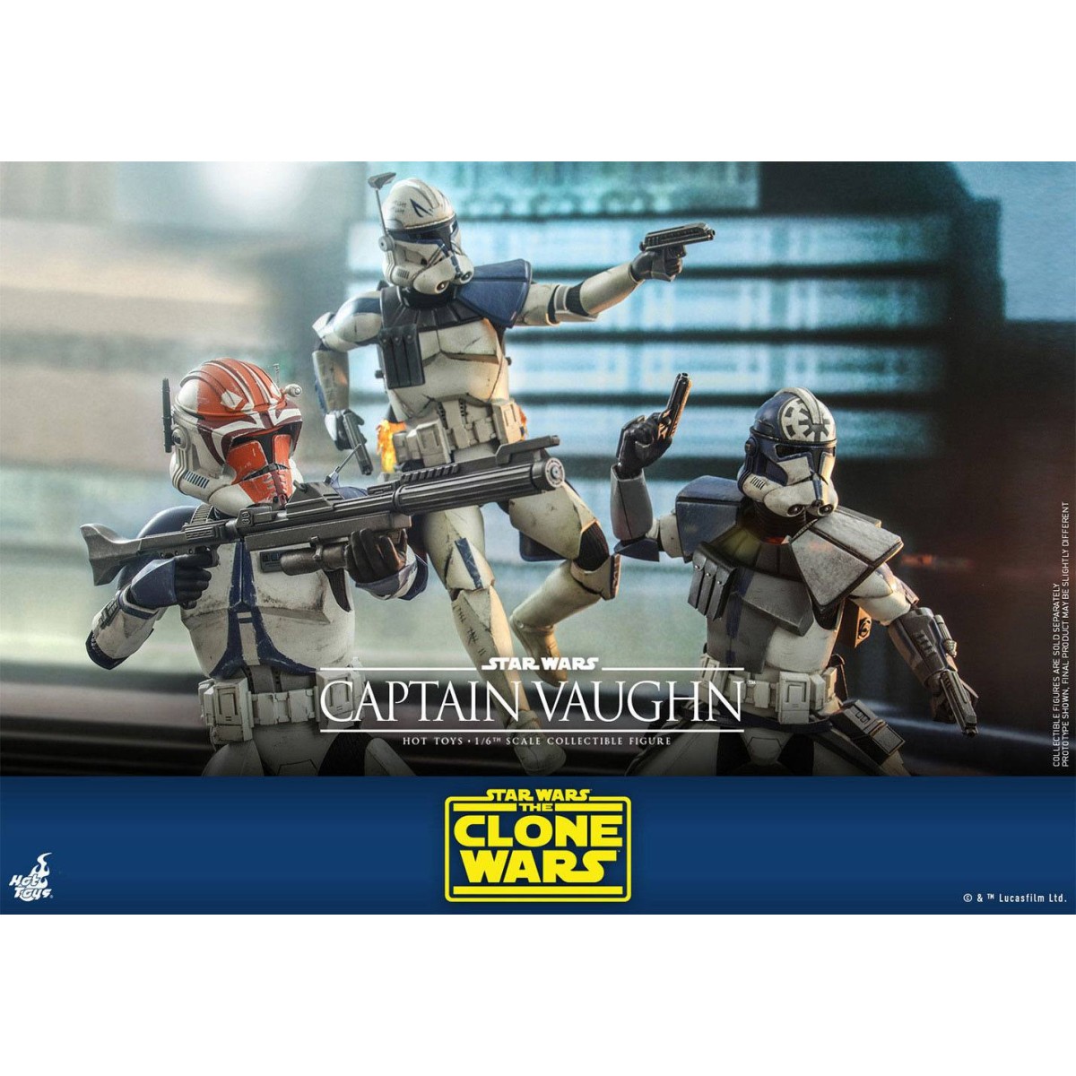 Hot Toys Star Wars - Captain Vaughn - The Clone Wars 1/6