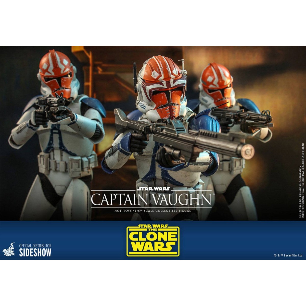 Hot Toys Star Wars - Captain Vaughn - The Clone Wars 1/6