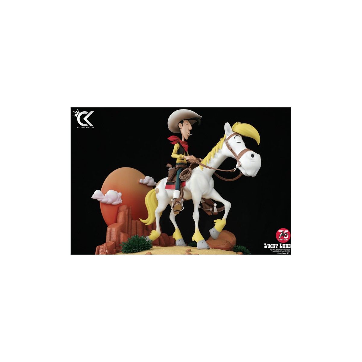 Cartoon Kingdom - Lucky Luke - Lucky Luke and Jolly Jumper resin statue 1/6