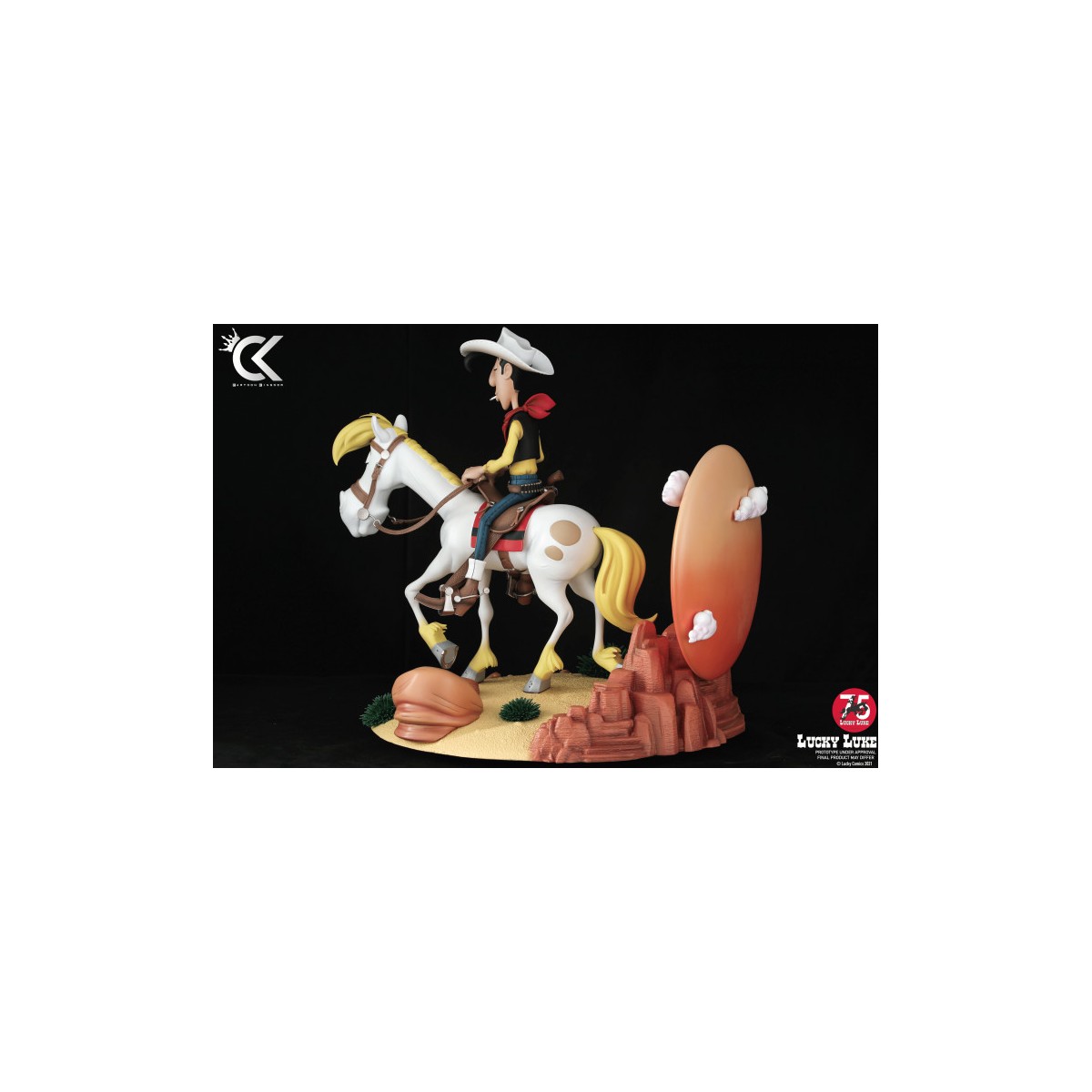 Cartoon Kingdom - Lucky Luke - Lucky Luke and Jolly Jumper resin statue 1/6