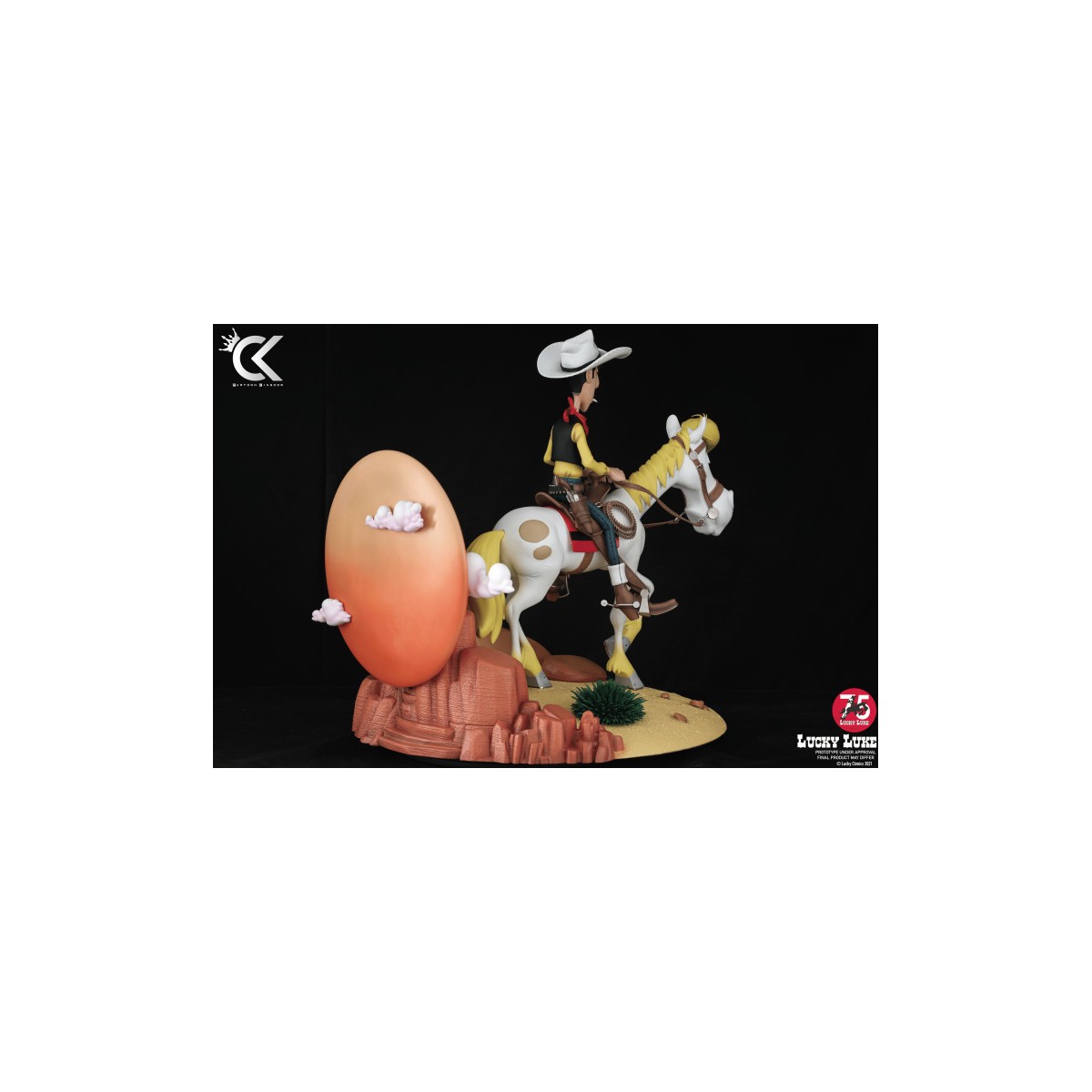 Cartoon Kingdom - Lucky Luke - Lucky Luke and Jolly Jumper resin statue 1/6