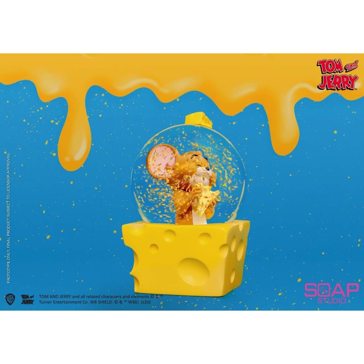 Soap Studios - Tom and Jerry - Jerry Cheese Snow Globe 