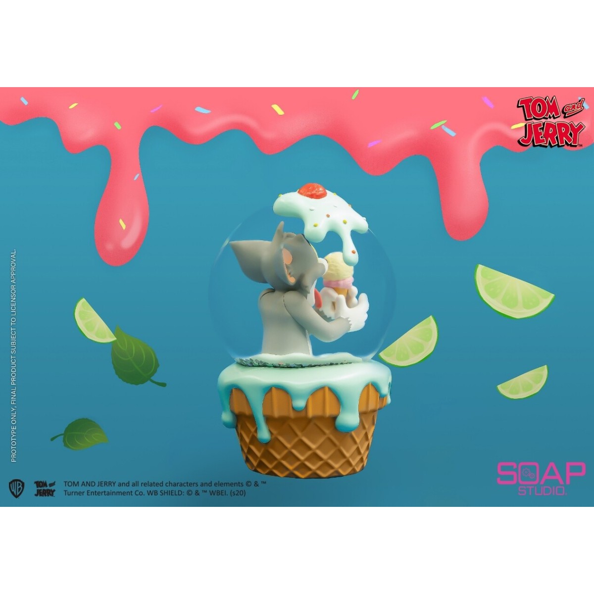 Soap Studios - Tom and Jerry - Tom Ice Cream Snow Globe 