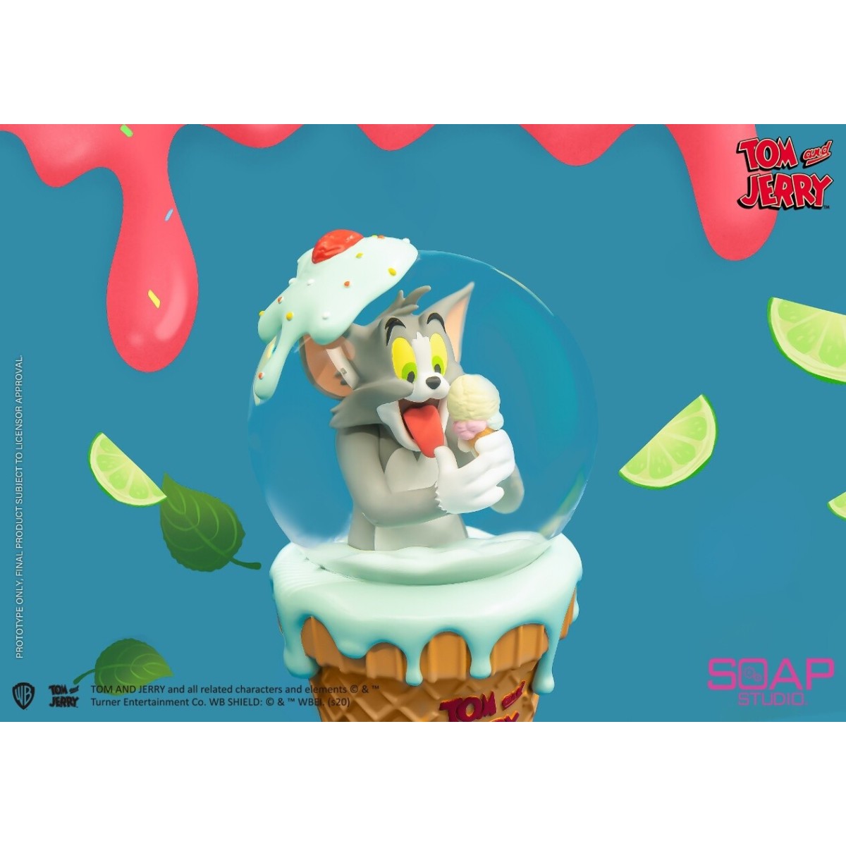 Soap Studios - Tom and Jerry - Tom Ice Cream Snow Globe 