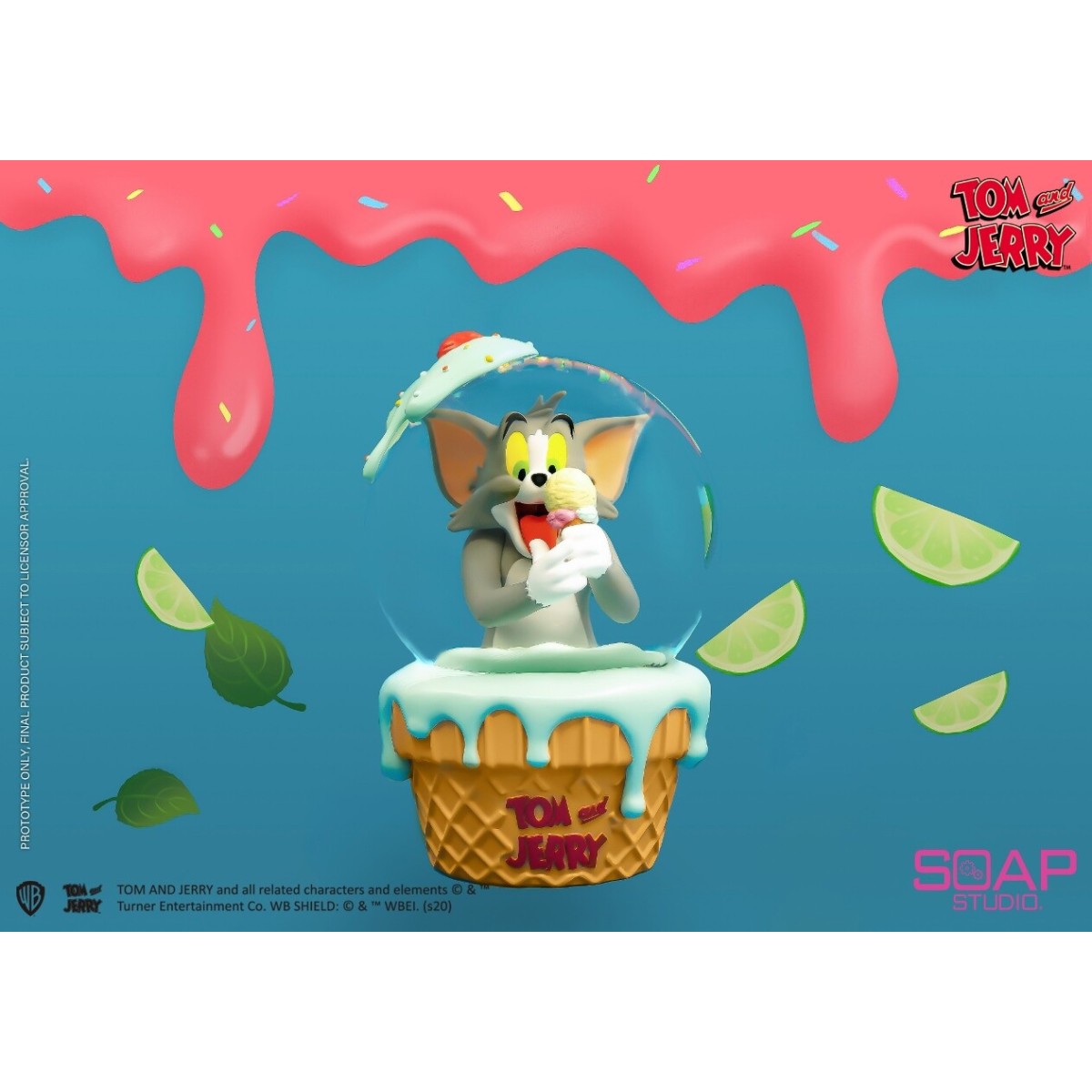 Soap Studios - Tom and Jerry - Tom Ice Cream Snow Globe 