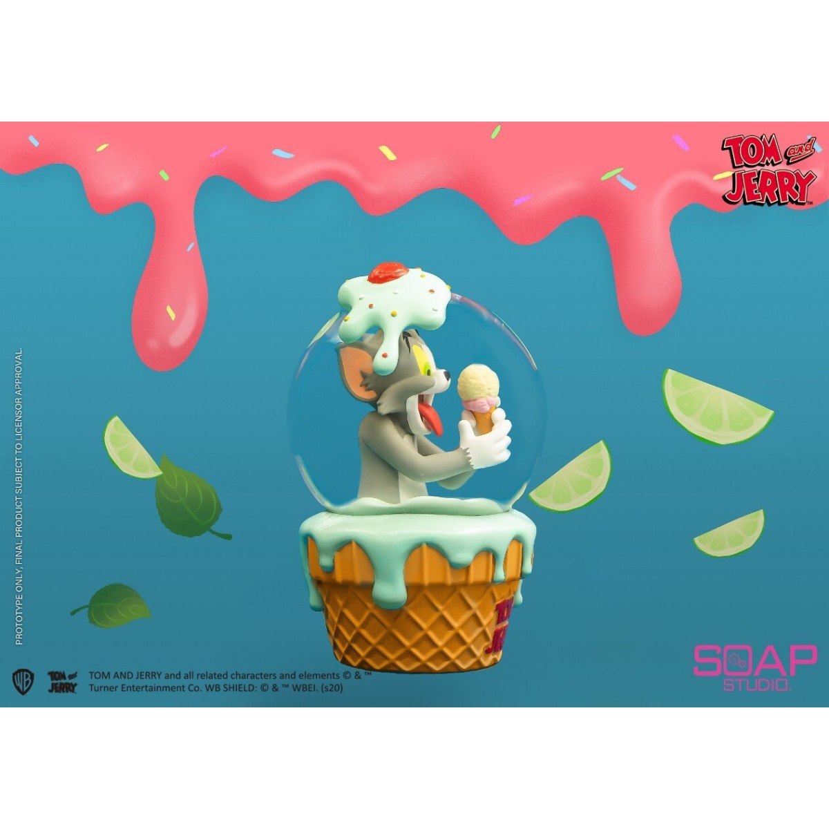 Soap Studios - Tom and Jerry - Tom Ice Cream Snow Globe 