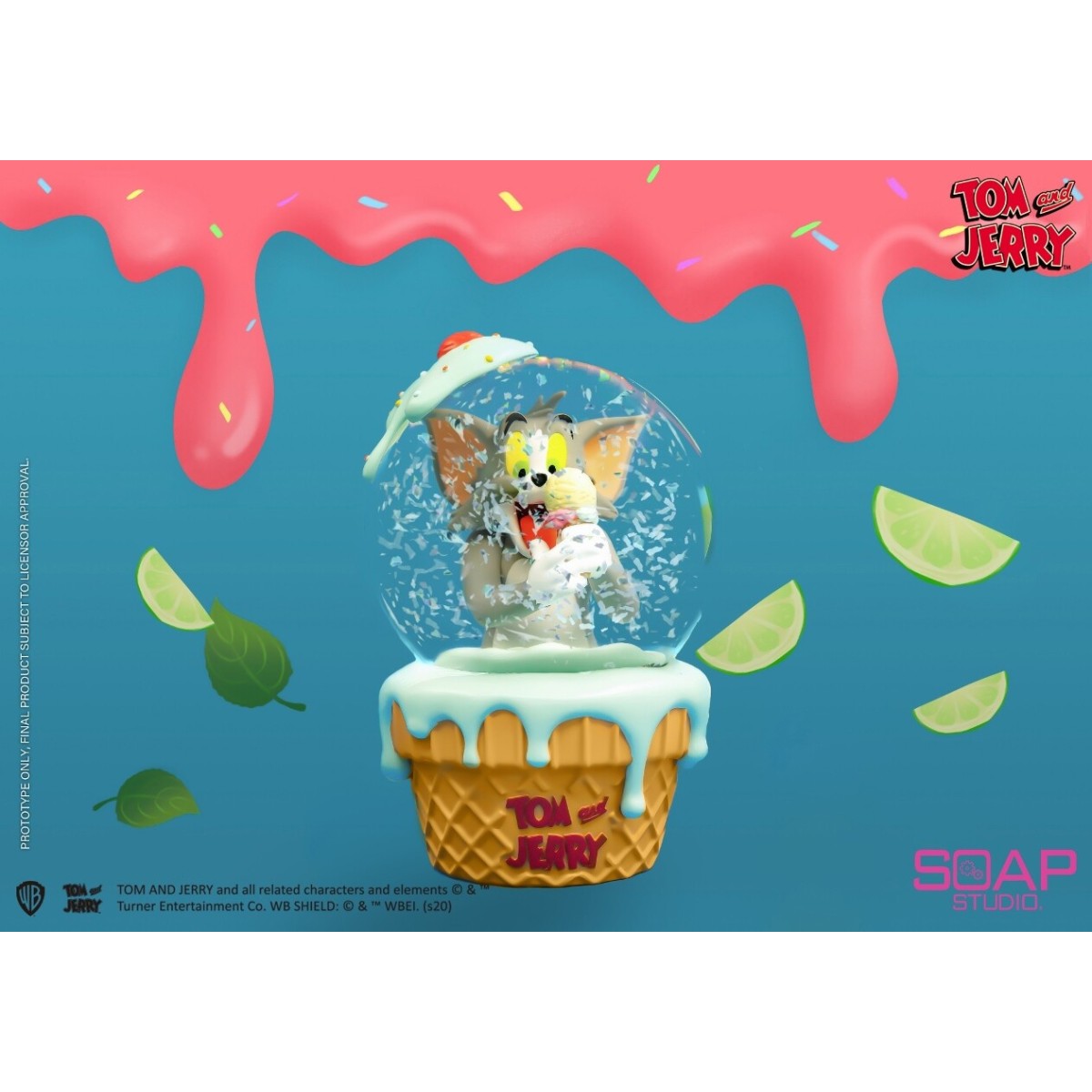 Soap Studios - Tom and Jerry - Tom Ice Cream Snow Globe 