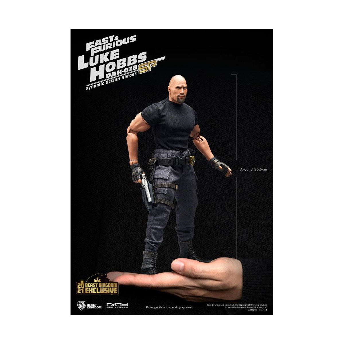 Beast Kingdom - Fast & Furious - Luke Hobbs Limited Edition - Dynamic Action Heroes figure 1/9