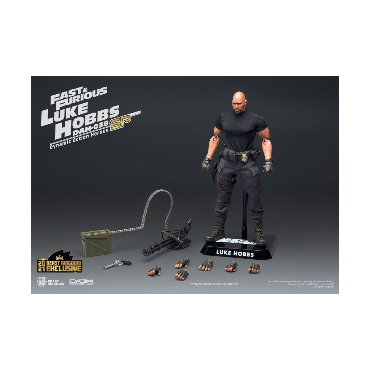 Beast Kingdom - Fast & Furious - Luke Hobbs Limited Edition - Dynamic Action Heroes figure 1/9