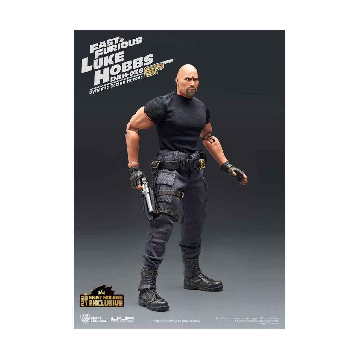 Beast Kingdom - Fast & Furious - Luke Hobbs Limited Edition - Dynamic Action Heroes figure 1/9
