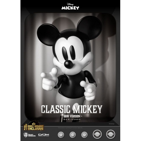Beast Kingdom Disney Classic Figurine - Mickey Classic B&W Version - Dynamic Action Heroes 1/9