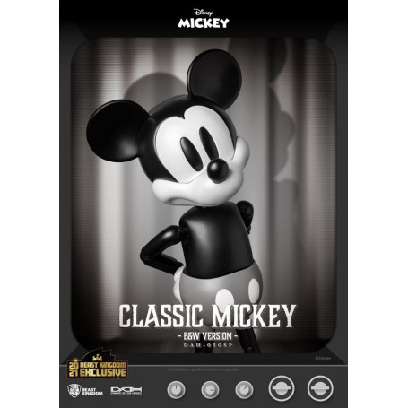 Beast Kingdom Disney Classic Figurine - Mickey Classic B&W Version - Dynamic Action Heroes 1/9