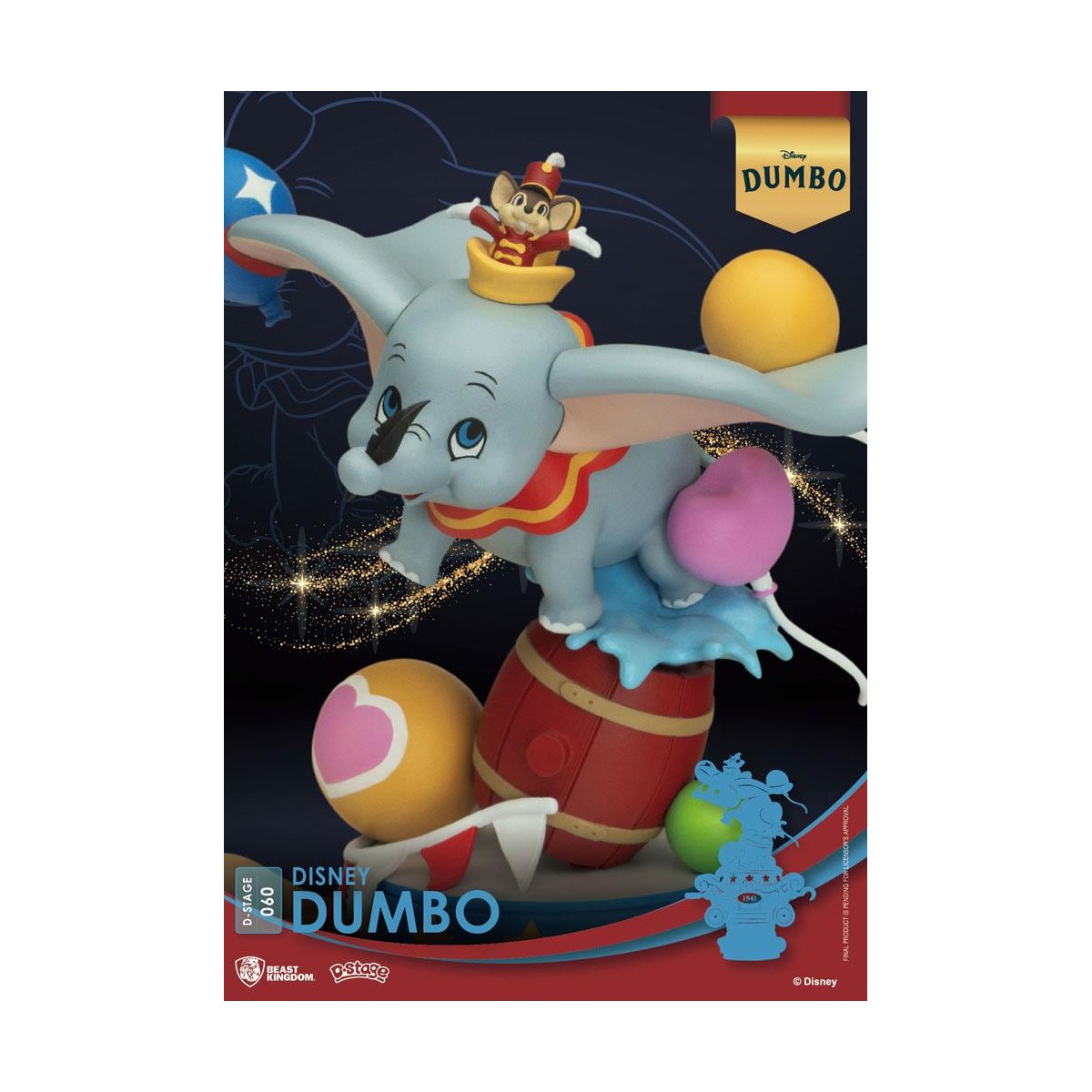 Beast Kingdom Disney Classic Animation Series diorama Dumbo - PVC D-Stage