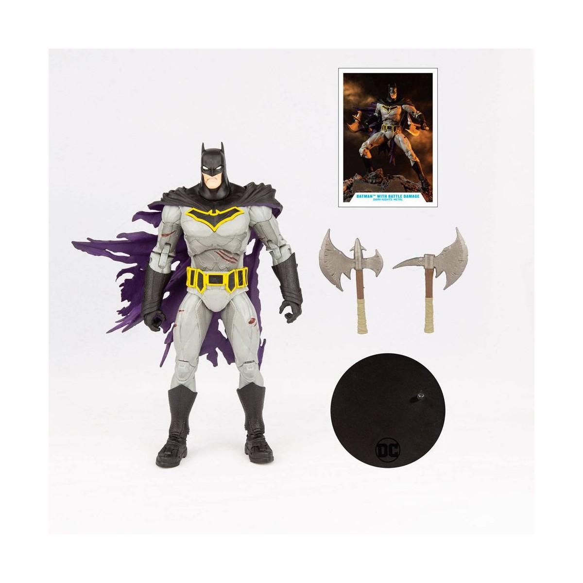 Mc Farlane - DC Multiverse - Batman with Battle Damage (Dark Nights: Metal) 1/12