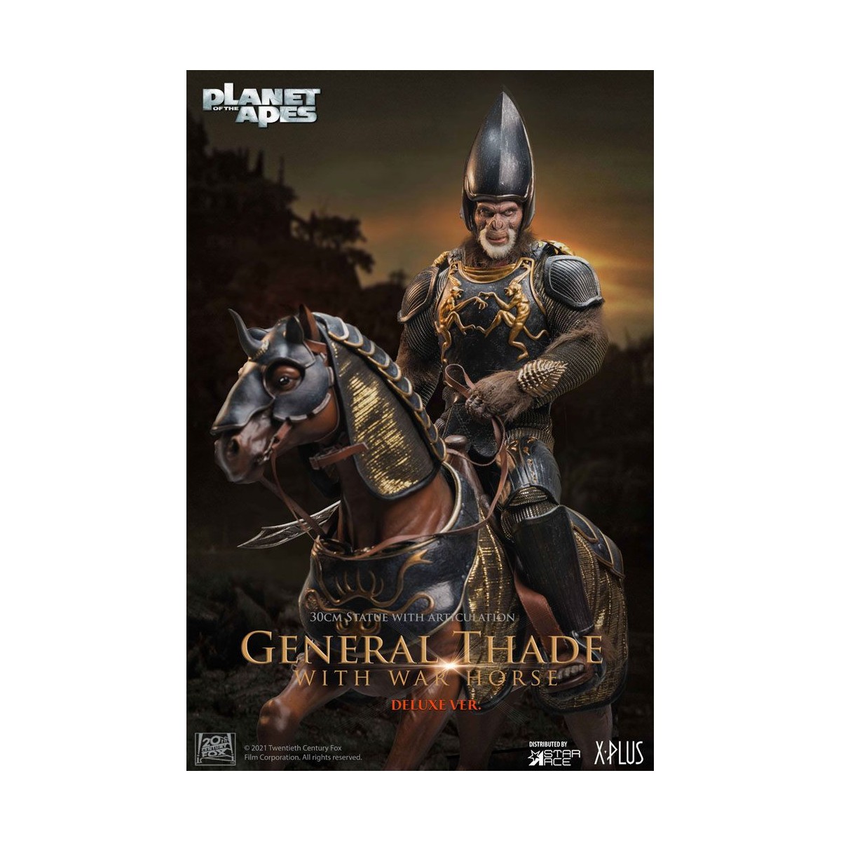 Star Ace - General Thade With War Horse - Planet of the Apes (Tim Burton)