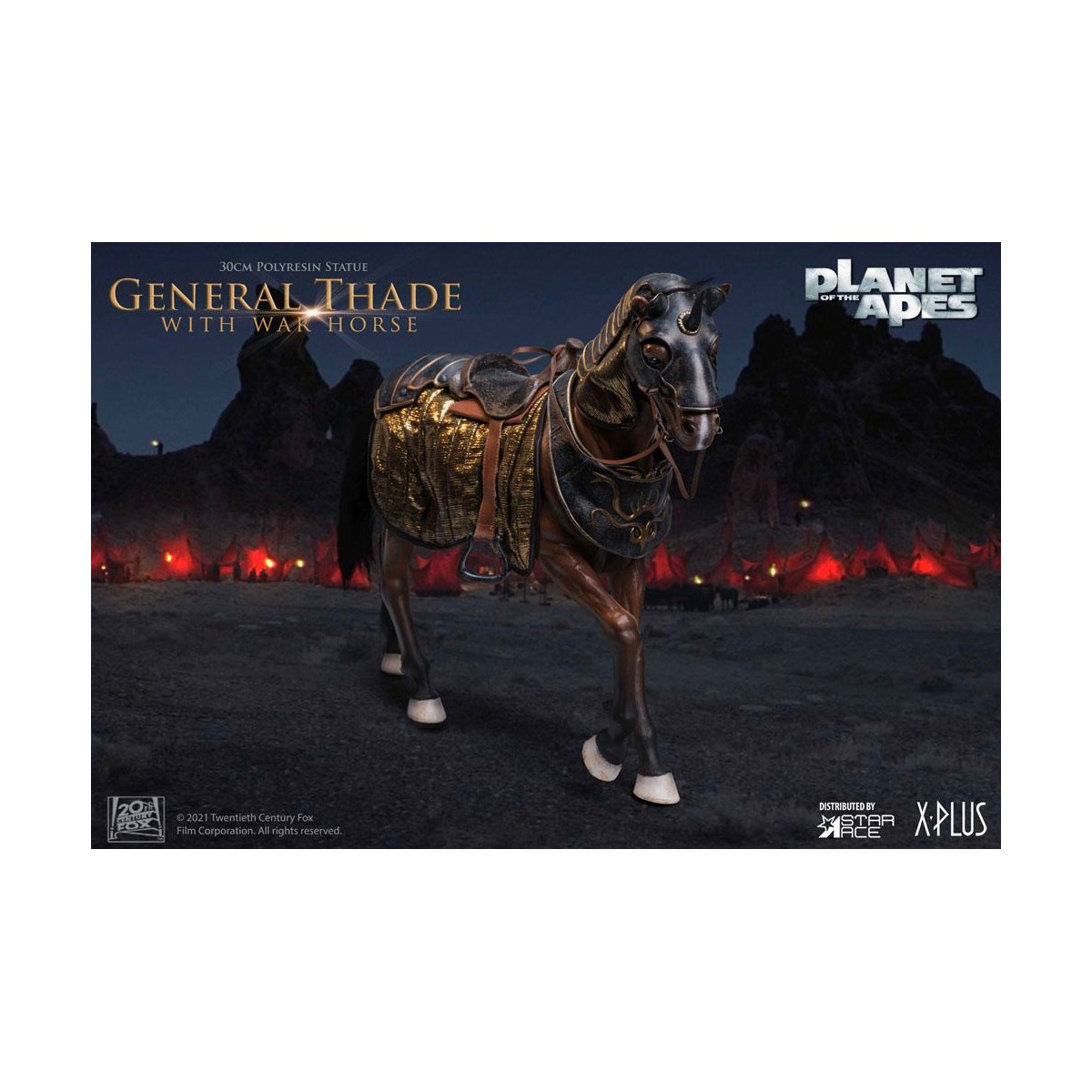 Star Ace - General Thade With War Horse - Planet of the Apes (Tim Burton)