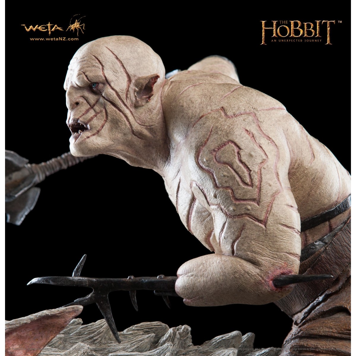 Weta Statue Hobbit Azog The Defiler on Warg