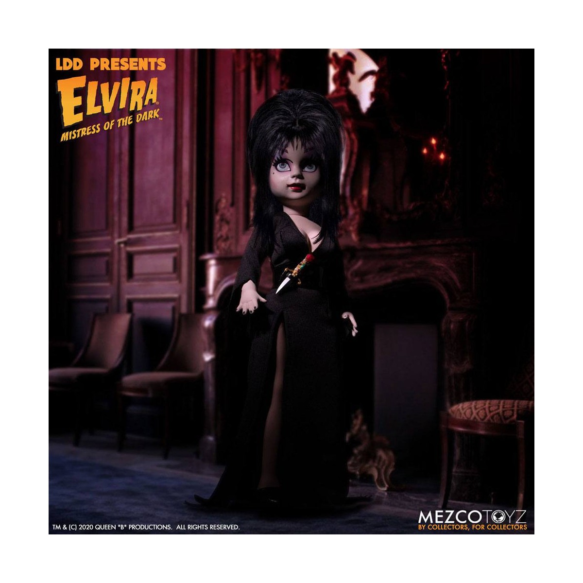 Mezco Living dead Dolls - Elvira Mistress of the Dark
