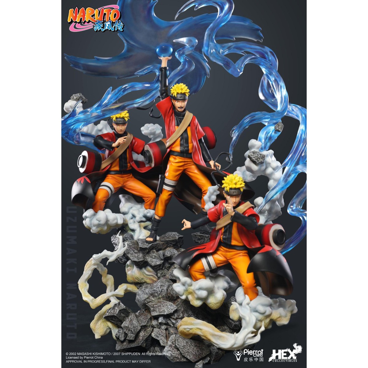 Hex Collectibles - Uzumaki Naruto Senjutsu Futon RasenShuriken - Naruto Shippuden statue 1/8
