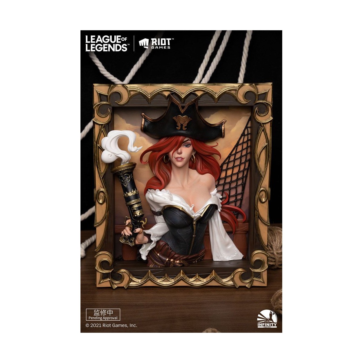 Infinity Studio - The Bounty Hunter Miss Fortune 3D Frame - League of Legends