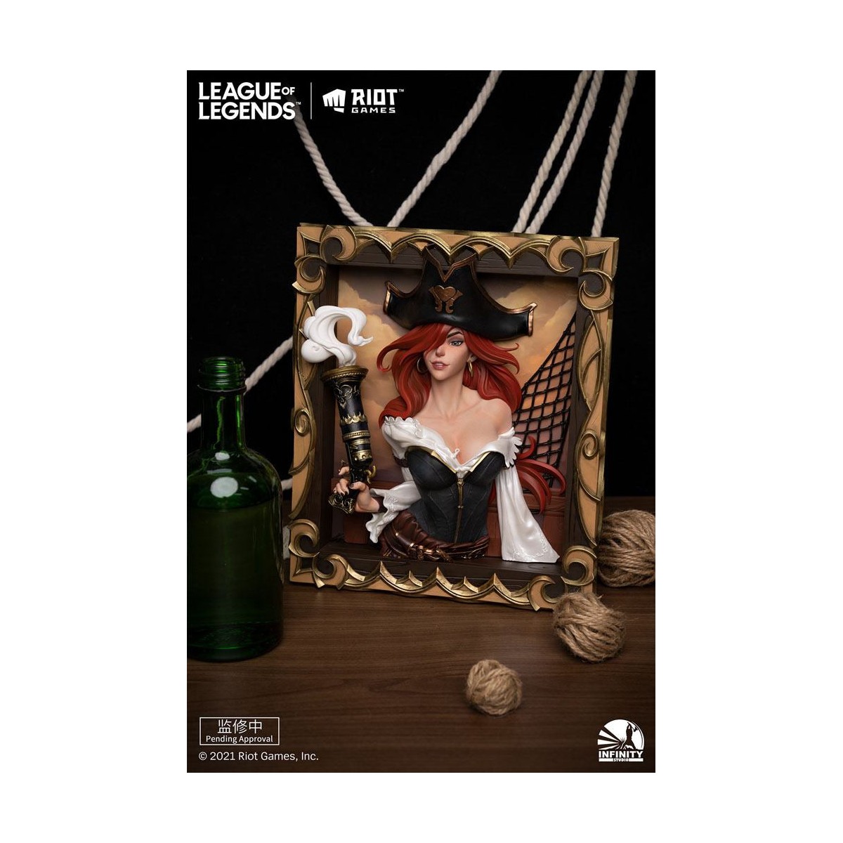Infinity Studio - The Bounty Hunter Miss Fortune 3D Frame - League of Legends