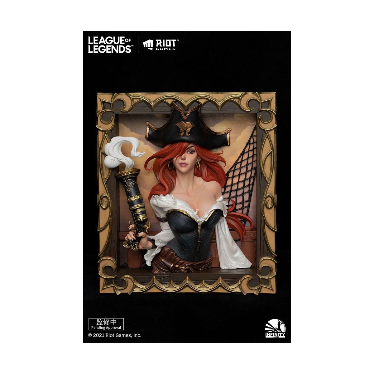Infinity Studio - The Bounty Hunter Miss Fortune 3D Frame - League of Legends
